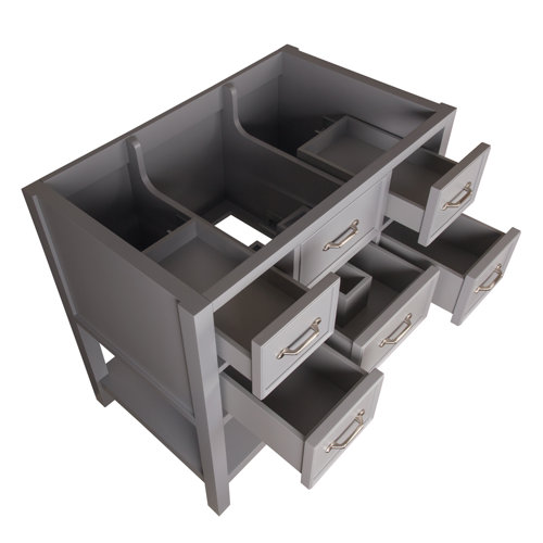 Ronbow Newcastle 36" Single Bathroom Vanity Base Only in Empire Gray